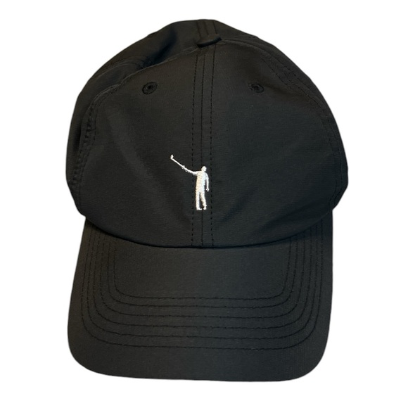 No Laying Up Custom Performance Hat | Black w/ White Wayward Drive Logo - Picture 1 of 4